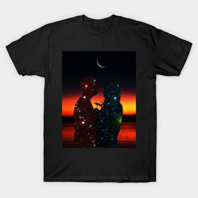 Nebula Love T-Shirt by DreamCollage